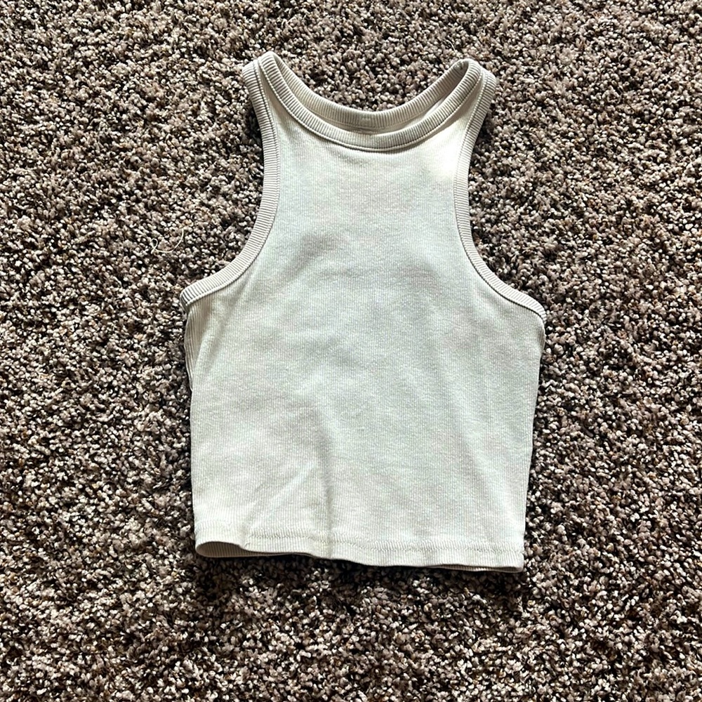 Teen white tank top